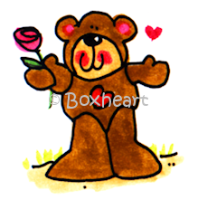 Boxheart Button Design 300-006